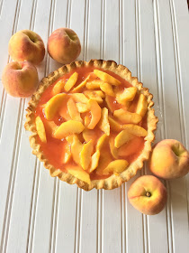 Fresh Glaze Peach Pie, Dessert, Peaches