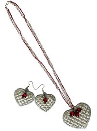 handcrafted DIY quilted jewelry sets