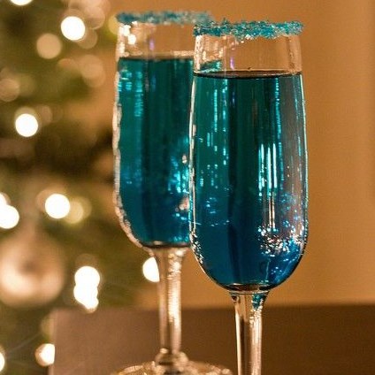 Blue Sparkling Star Cocktails #drinkcocktails #summerdrink