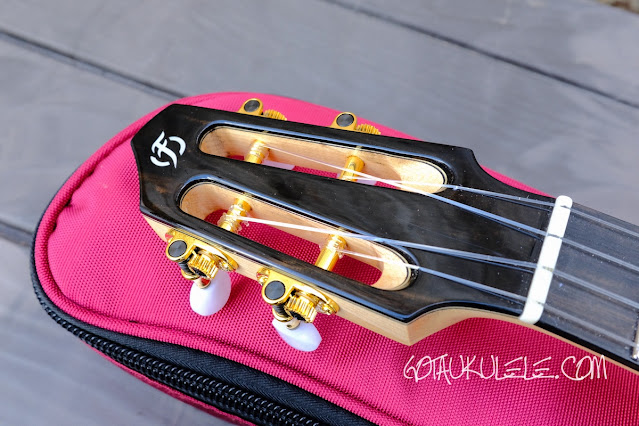 Flight A10 QM Tenor Ukulele headstock