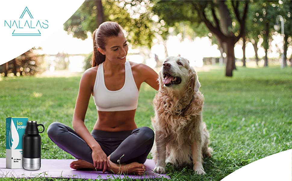 Three in one Portable Dog Water Bottle