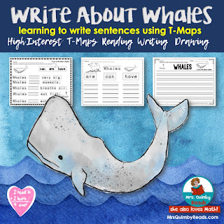 1st Grade ELA, Science, teaching resources, whales