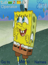  Download  Tema Ponsel Tema Animasi  Spongebob  With Icon