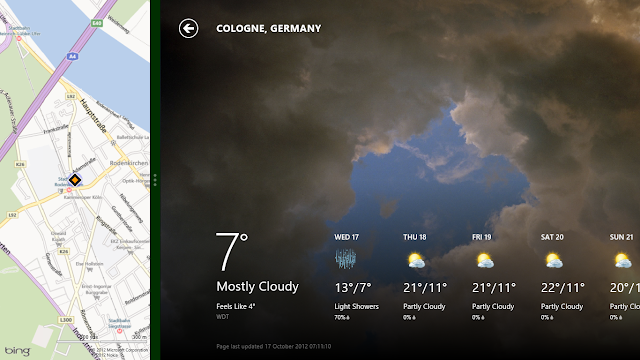 Windows 8 Weather & Map