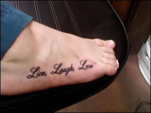livelaughlove tattoo i did this