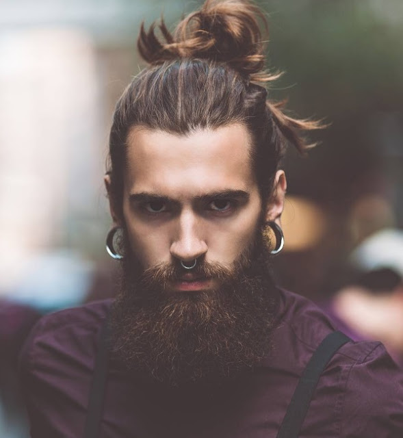model rambut pria kumis janggut sambung