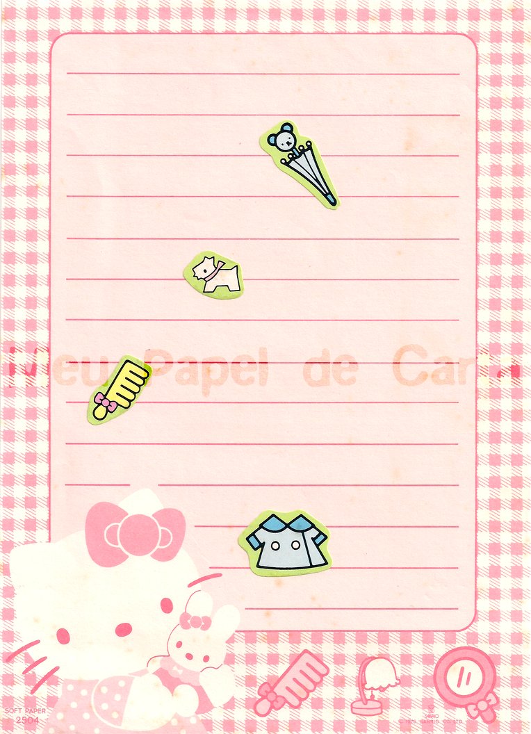 Meu Papel de Carta: 309 - Hello Kitty - Soft Paper