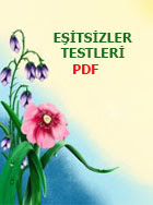 EŞİTSİZLER TESTLERİ PDF