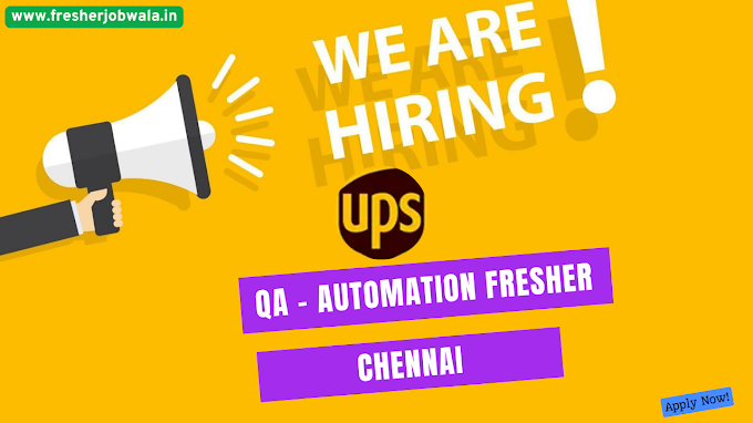 QA Automation with BDD, Selenium, Java – UPS Chennai | Apply Now