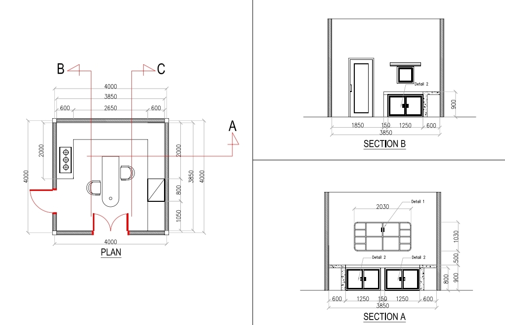 Denah Kitchen Set - Interior kitchen set architect share  jadhomes 