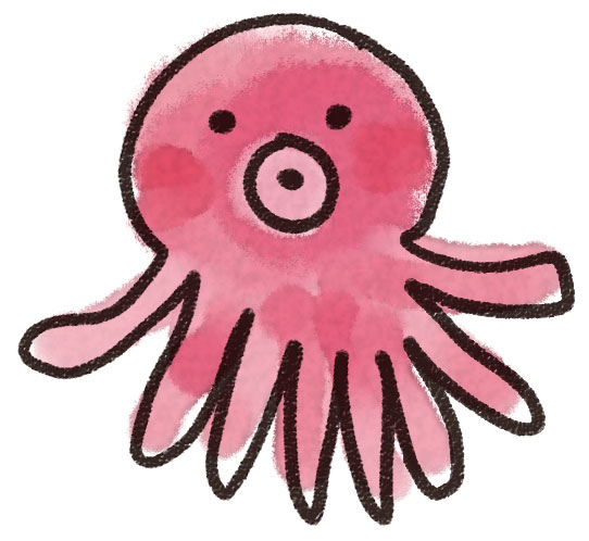 タコのイラスト ゆるかわいい無料イラスト素材集 タコのイラスト ゆるかわいい無料イラスト素材集