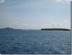 Navigating reef, leaving Culebrita