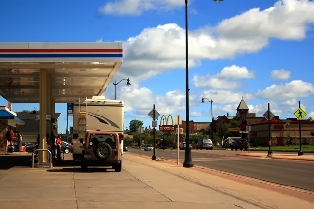 Filling up in Ashland, WI, a very nice town! Filling up in Ashland, WI, a very nice town!