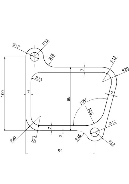 Ejercicios de Autocad 2D y 3D | Conceptos Básicos | Línea + Circunferencia + Recorte + Simetría + Copiar