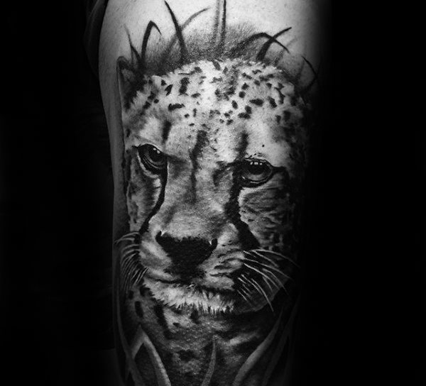 Tatuagem de Leopardo - 35 ideias masculinas