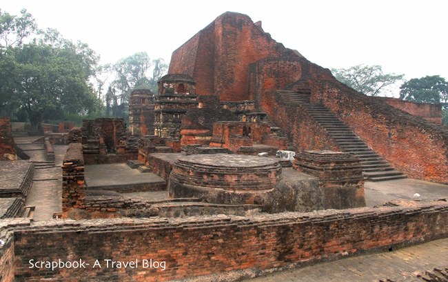 Temple-3 ruins at Nalanda Bihar India