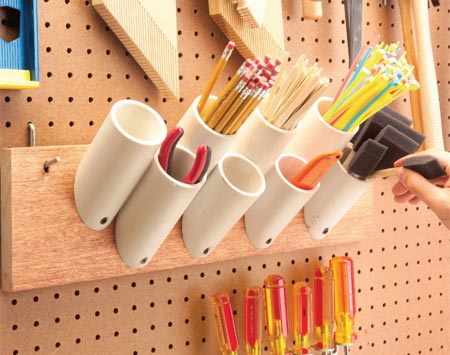 31 Days of Organizing Fun: Day 17 -- PVC pipe  Organizing Made Fun 