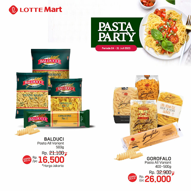 Pasta Party Lottemart 24 - 31 Juli 2023