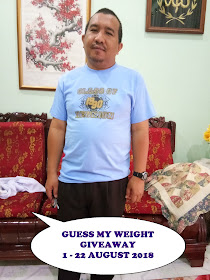 Guess My Weight Giveaway By Abam Kie, Giveaway, Peserta, Blog, Blogger, Hadiah,
