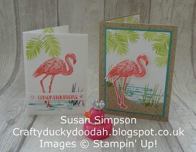 Stampin' Up! UK Independent  Demonstrator Susan Simpson, Craftyduckydoodah!, Fabulous Flamingo, July2017 Coffee & Cards Project, Supplies available 24/7 from my online store, 