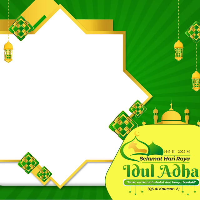 Frame Twibon Selamat Hari Raya Idul Adha 1443 H - 2022 M