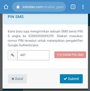 CARA MENGAKTIFKAN DAN MEMASANG GOOGLE AUTHENTICATOR PADA AKUN INDODAX