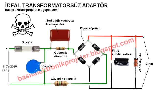 Trafosuz adaptör transformerless PS