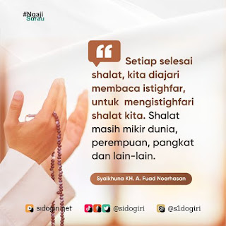 Istighfar Selesai Shalat