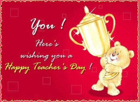 In the form of a teacher - You. Happy Teachers Day!