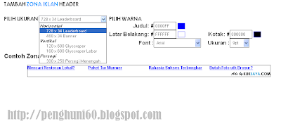 Zona Iklan Header