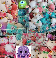 TY beenie babies DOLLAR TREE Hello Kitty mermaid punk rainbow Monsters Inc Mike Sulley octopus haul