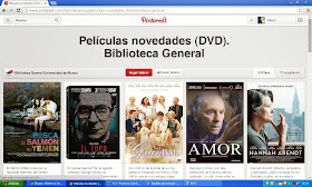 Películas novedades Biblioteca General.