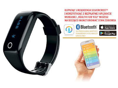 Opaska fitness z funkcją Bluetooth Silvercrest  z Lidla
