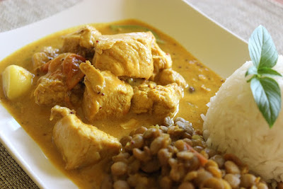 Curry de pui, dhal, Sri Lanka