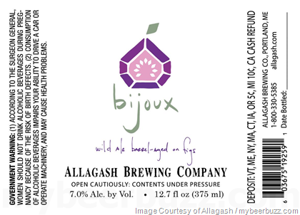 Allagash Adding Bijoux Wild Ale Barrel-Aged On Figs