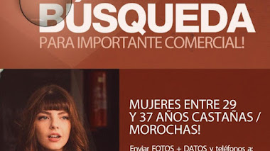 ARGENTINA: Para importante COMERCIAL se buscan HOMBRES y MUJERES entre 29 y 37 años