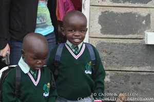 Wyci and Andrew in the uniforms