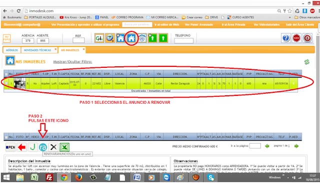 MINITUTORIAL PARA RENOVAR DESDE EL PROGRAMA INMODESK CON RENOVARANUNCIOS.COM