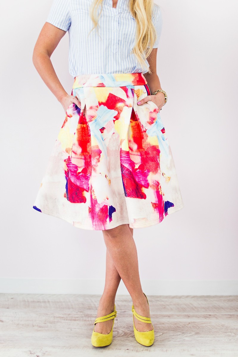 Party Frock: Gorgeous Midi Skirts for Spring - BirdsParty.com