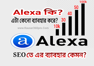 Alexa কি? এটা কেনো ব্যাবহার করে? Seo তে এর ব্যাবহার কেমন এবং কতটুকু? kausar360pro.com 