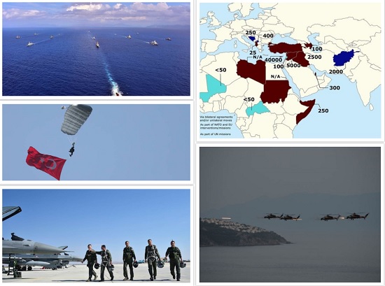  Ο χάρτης με την τουρκικές στρατιωτικές δυνάμεις ανά τον κόσμο: Παρατηρείτε κάτι...συμβολικό;