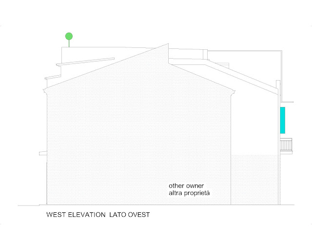 lato ovest west elevation