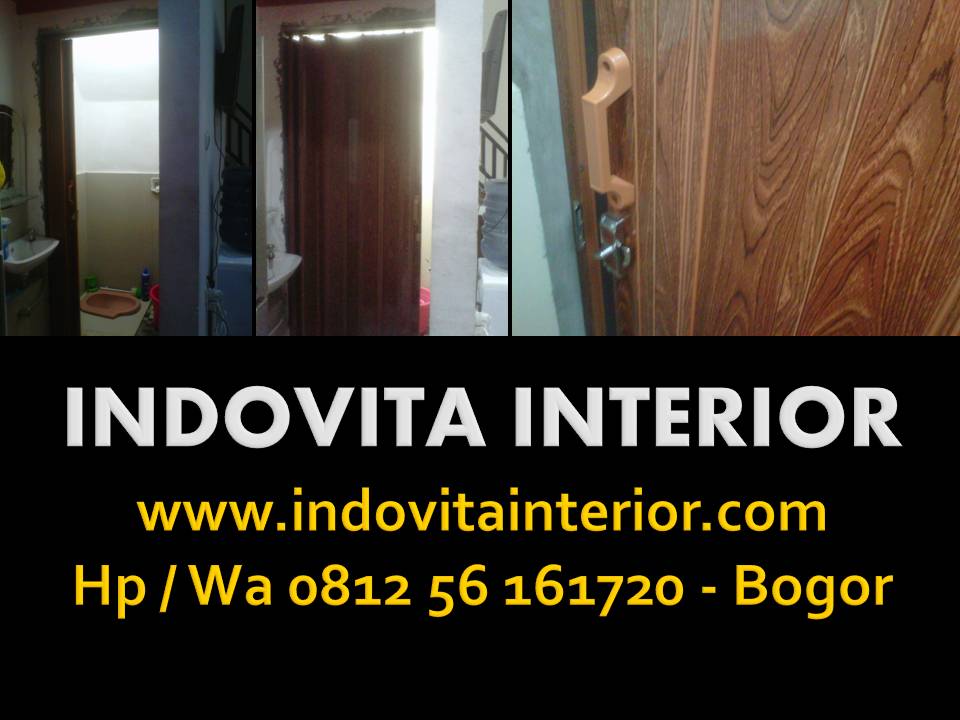 INDOVITA Jual Pintu Toilet Kamar Mandi Lipat Geser PVC 