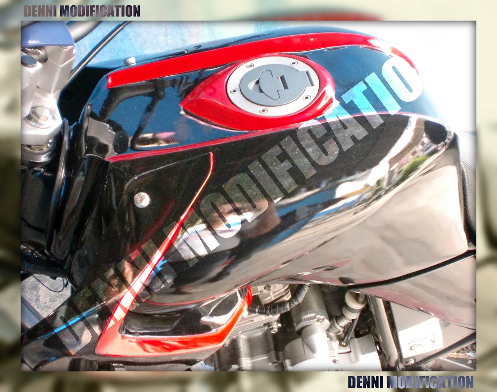 DENNI MODIFICATION BELAH TANGKI CUSTOM MOTOR SCORPIO 