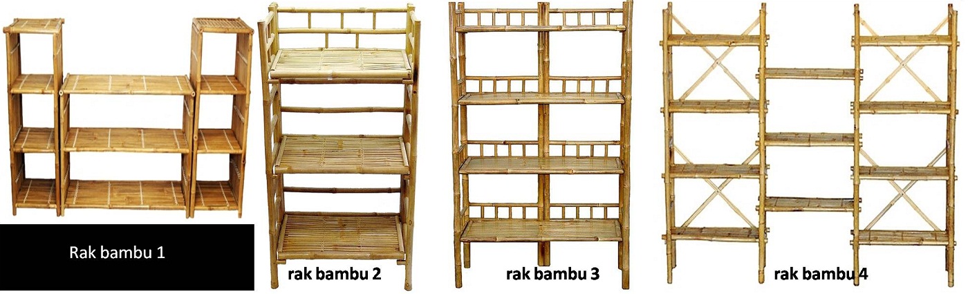 Aneka Model  Rak  Dari  Bambu 