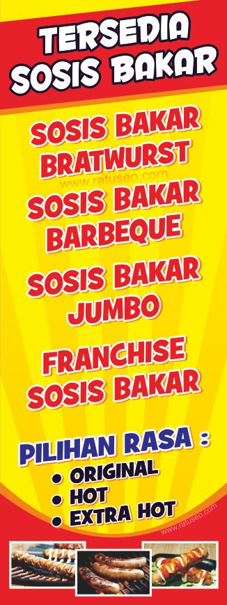 Spanduk X Banner Sosis Bakar 