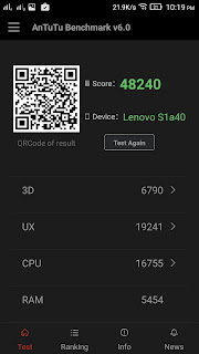 Lenovo Vibe S1 - Skor Antutu Benchmark