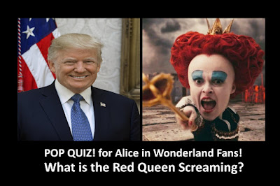 Pop Quiz for Alice in Wonderland Fans - What is the Red Queen Screaming? meme purple64ets