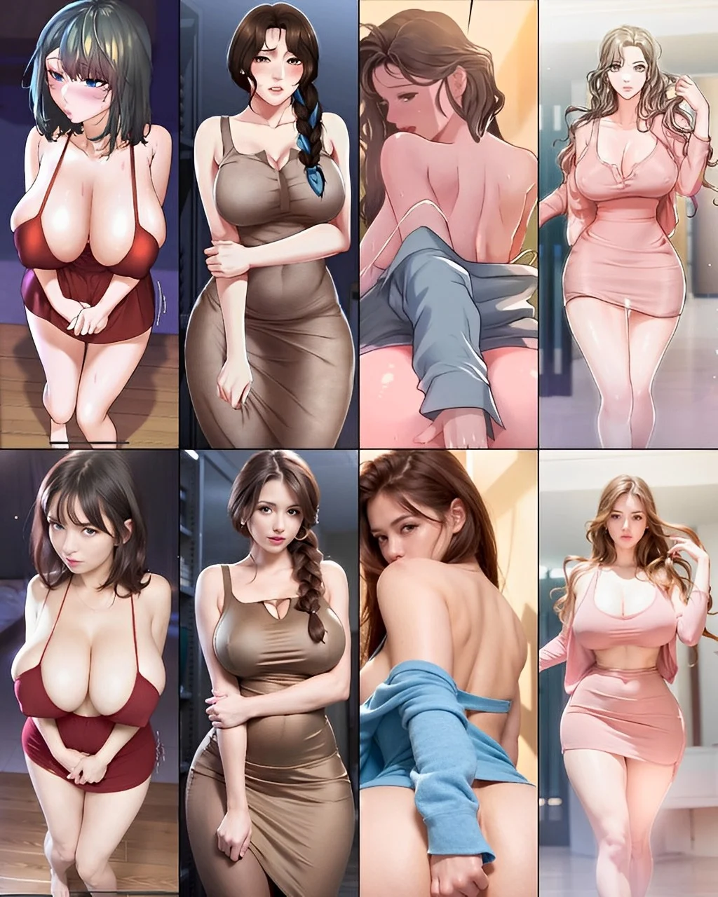 IA cria “versão real” de personagens femininas de populares hentais