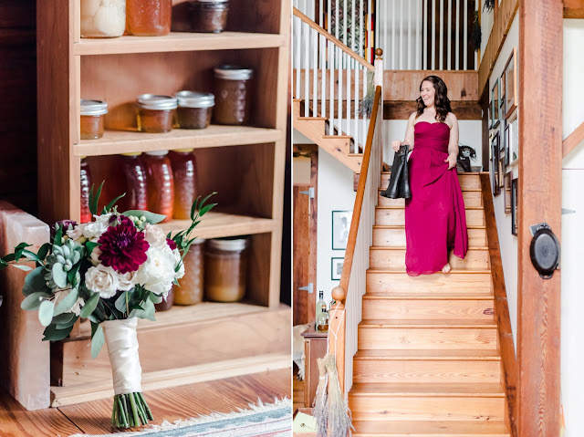 A rainy fall backyard tent wedding in Chestertown, MD photographed by Heather Ryan Photography